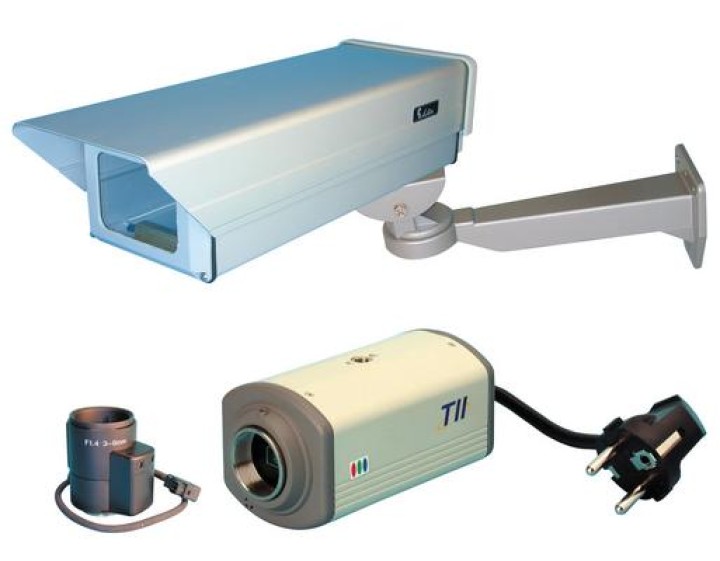 Farbe uberwachungskamera set + objektiv + wetterschutzgehause farbevideokamera set jr international - 1