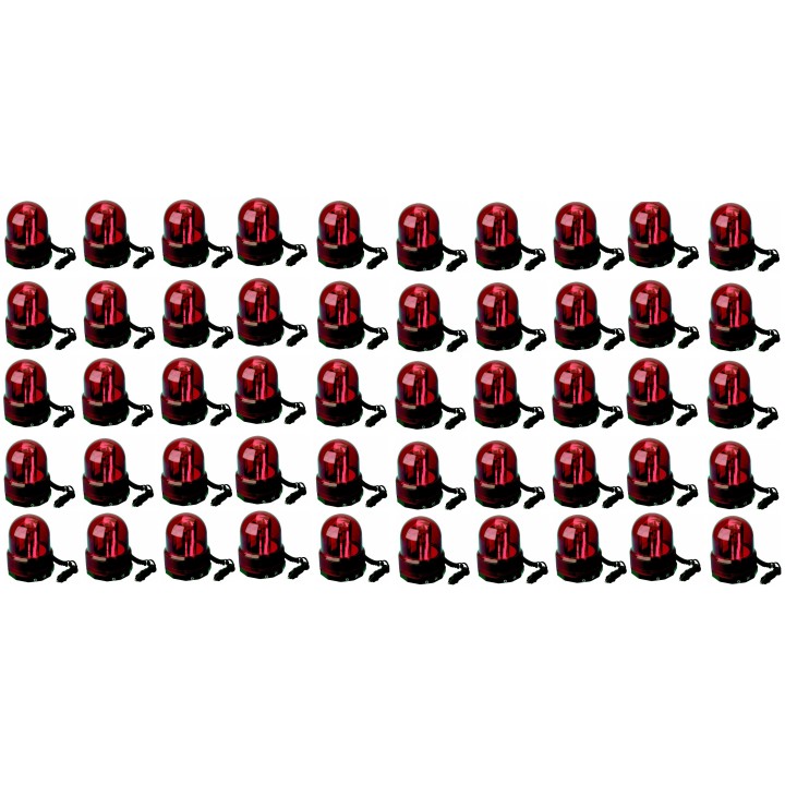 50 Girofaro magnetico 12vcc rosso (sc782) dl80 girofari elettrici magnetici colore rosso jr international - 4