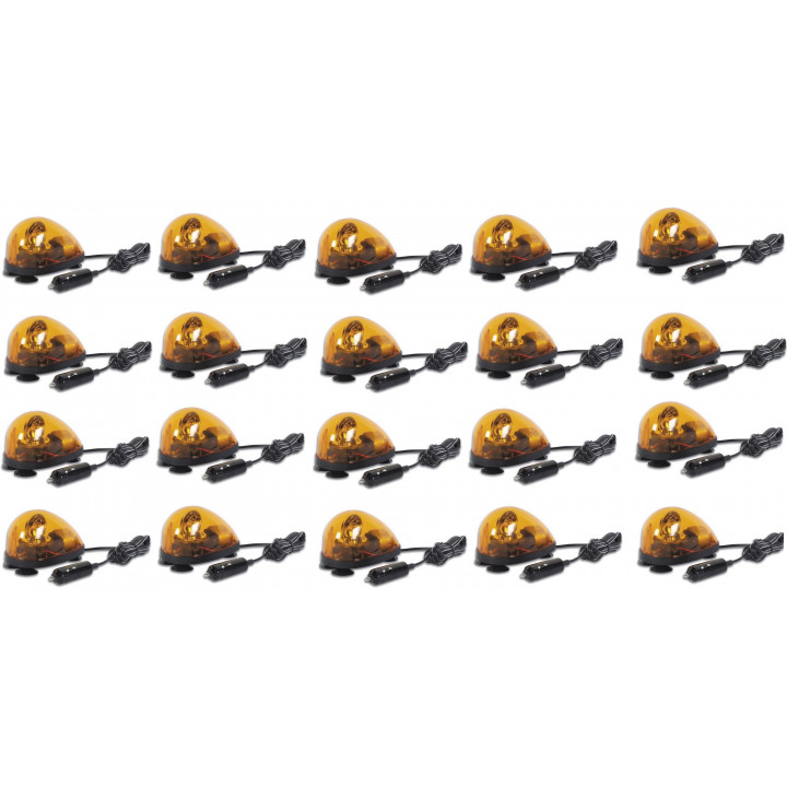 20 Suction pads fixing rotating light 12vdc 5w amber rotating light car magnetic light mount rotating light magnetic rotating jr