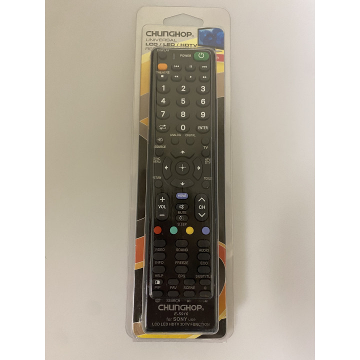 Universal remote control e-s916 for sony lcd led hdtv
