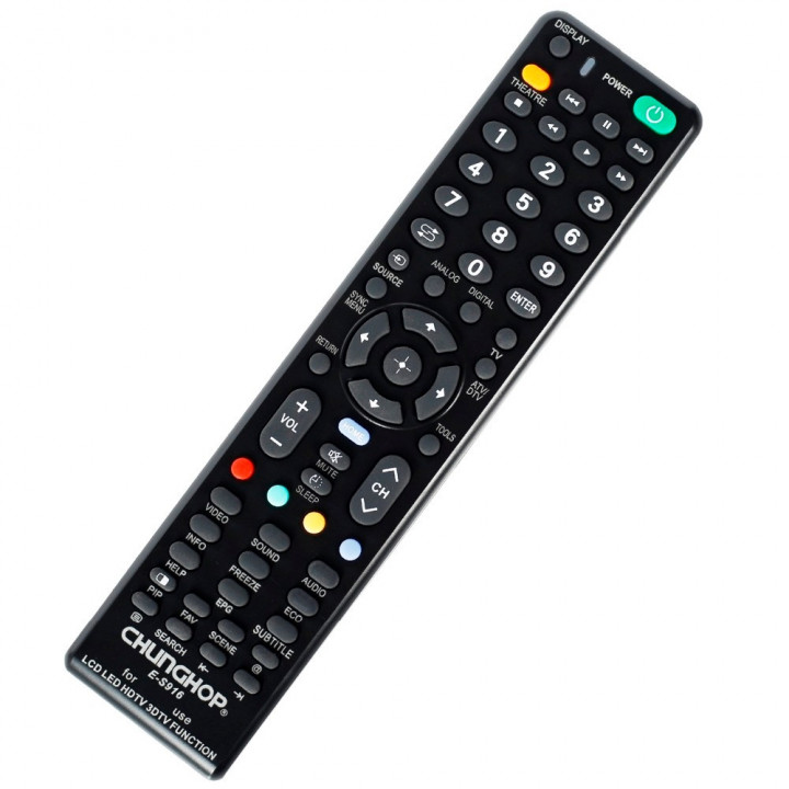 Telecommande universelle e-s916 pour television sony lcd led hdtv