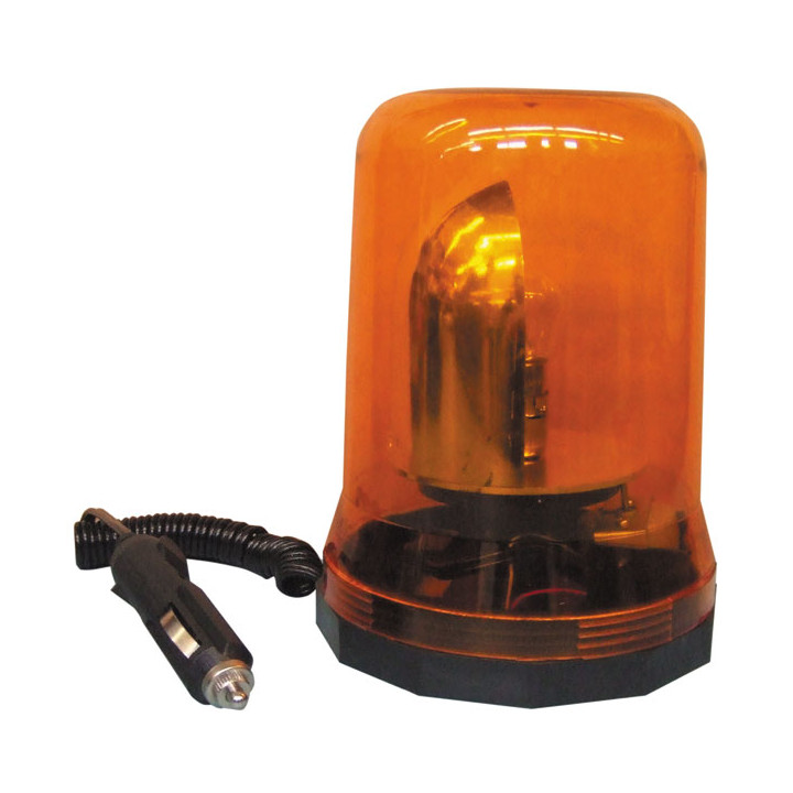 2 Beacon electric 12v 25w magnetic rotating beacon light amber orange 12vdc large model jr international - 3