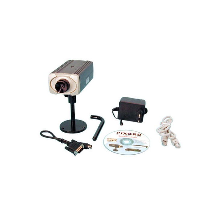 Telecamera colore 12v 1 3'' per rete web con indirizzo ip videosorveglianza jr international - 1