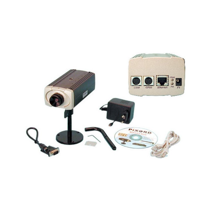 Netzwerkfarbekamera mit ip adresse 12v 1 3'' videouberwachung farbkamera fur netzwerk jr international - 1
