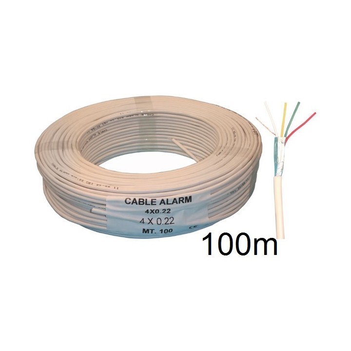 Cavo 4x0,22 blindato 100m accessori elettrici