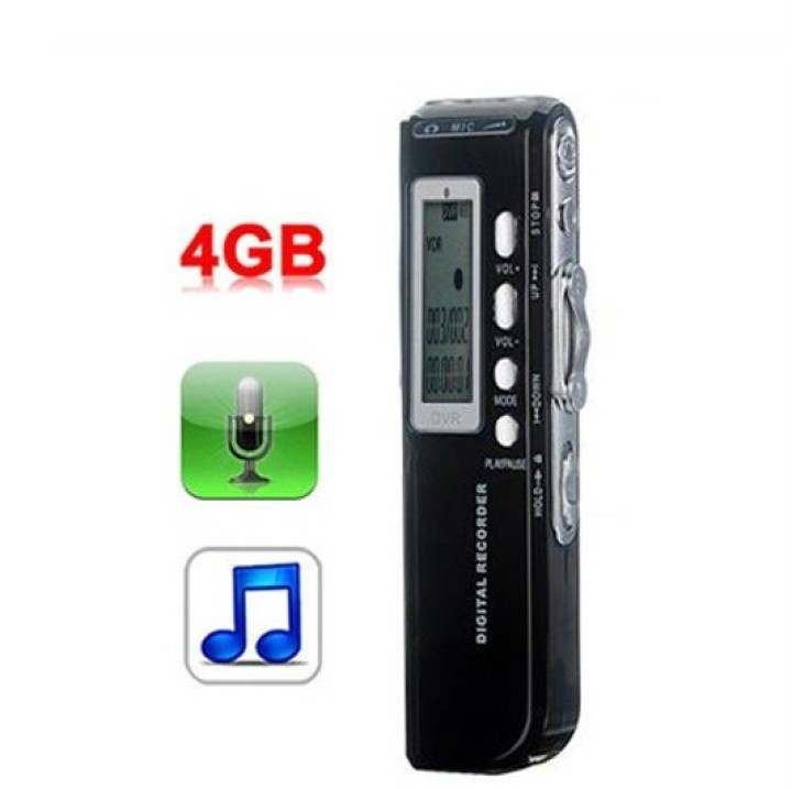 Grabadora digital de voz 4gb micro mp3 + + analógico de grabación de alta calidad opción de teléfono jr international - 1