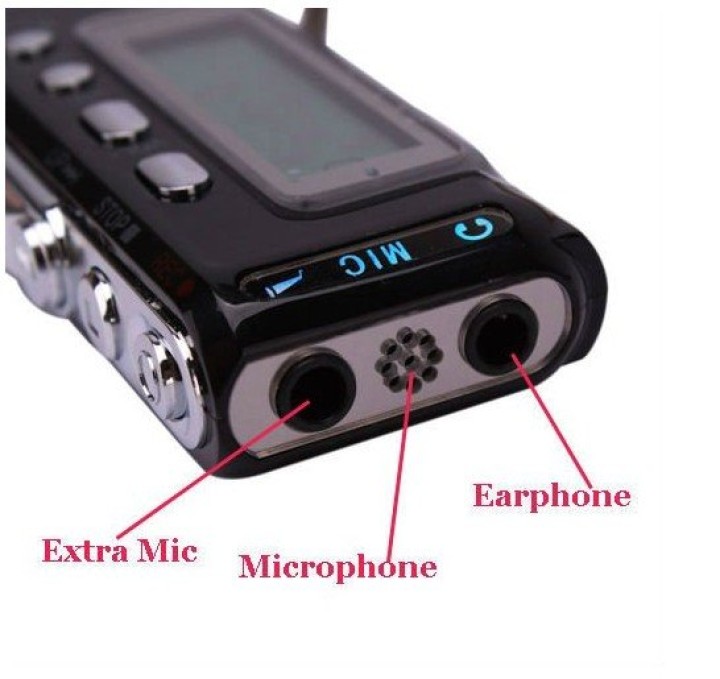 Digital voice recorder 4gb micro mp3 + analog + hohe qualität der aufnahme telefonisch option jr international - 1