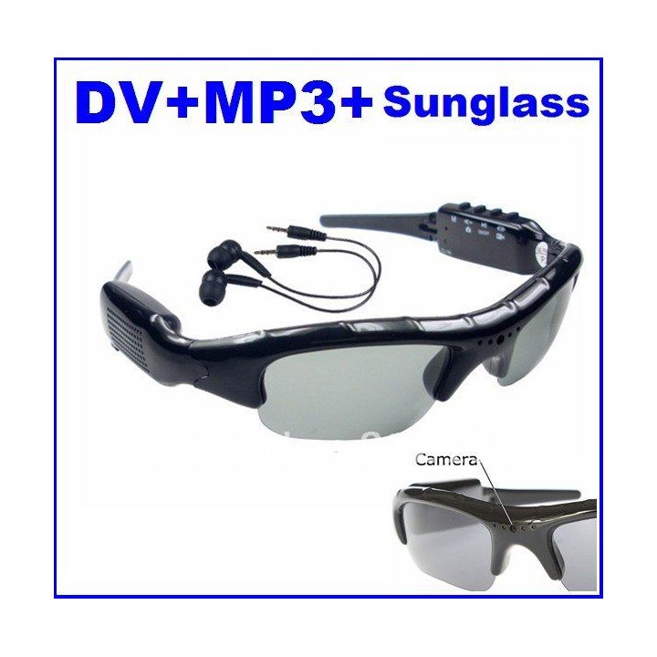 Spy kamera sonnenbrillen mp3 embarquée dv86 aufnahme spion sonnenbrille hören jr international - 2