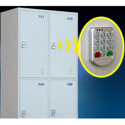 Silber Metall Türschlösser Elektronischer Passwort Tastatur locker Digitale Gehäuseschloss für Garderobenschrank Bürohotel