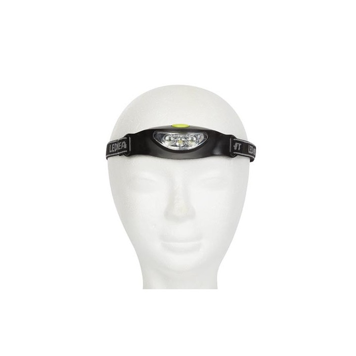 LAMPE FRONTALE AVEC 3 LED BLANCHES ULTRALUMINEUSES