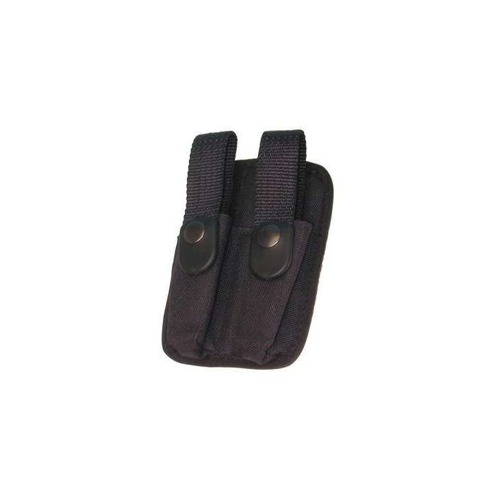 Holster for cartridges double compartment with belt stand holster for cartridges double compartment