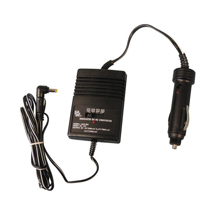 Power 3v 6v 9v cigarette lighter 12v 1200ma mw186 b035e changer altai - 1