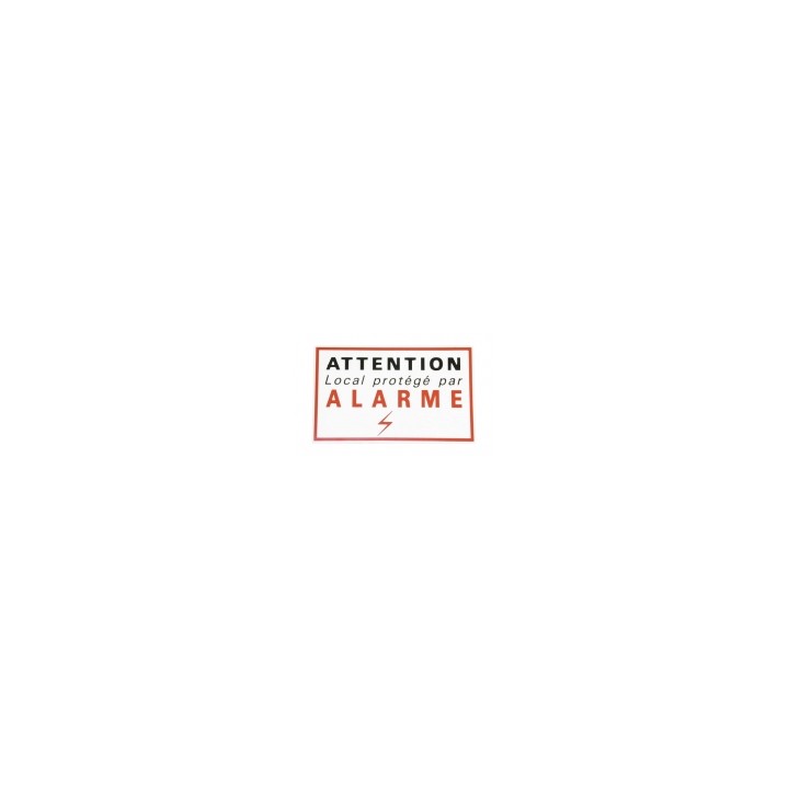 2000 Etichetta '' locale protetto da allarme'' 105x65mm jr international - 1