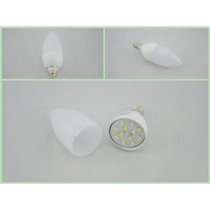 Led de luz de la vela e14 2w 200lm epistar 35mil 110v-240v blanco cálido paulmann - 1