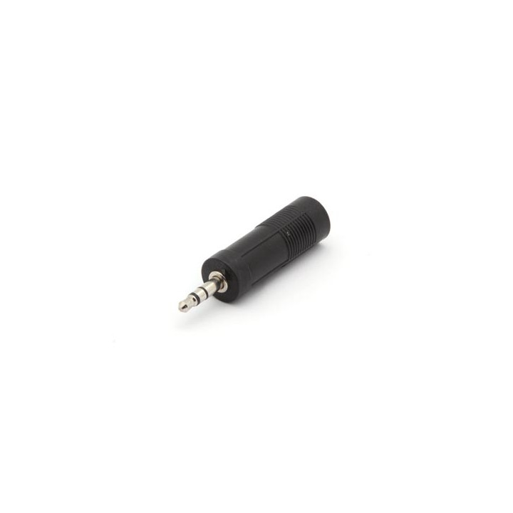 Female 6.35mm stereo jack to male 3.5mm stereo jack caa18 velleman - 1