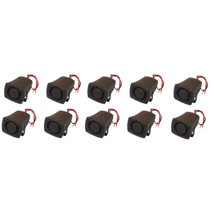 10 Sirena alarma 110db 12vcc 150ma 6v 7v 8v 9v 10v 11v 12v miniatura hermetica gris ms102 jr international - 2