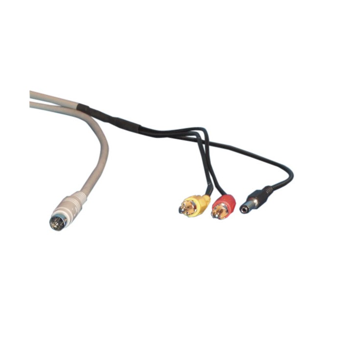 20m cavo mini din maschio a jack rca per telecamera di sorveglianza video a colori jr international - 1