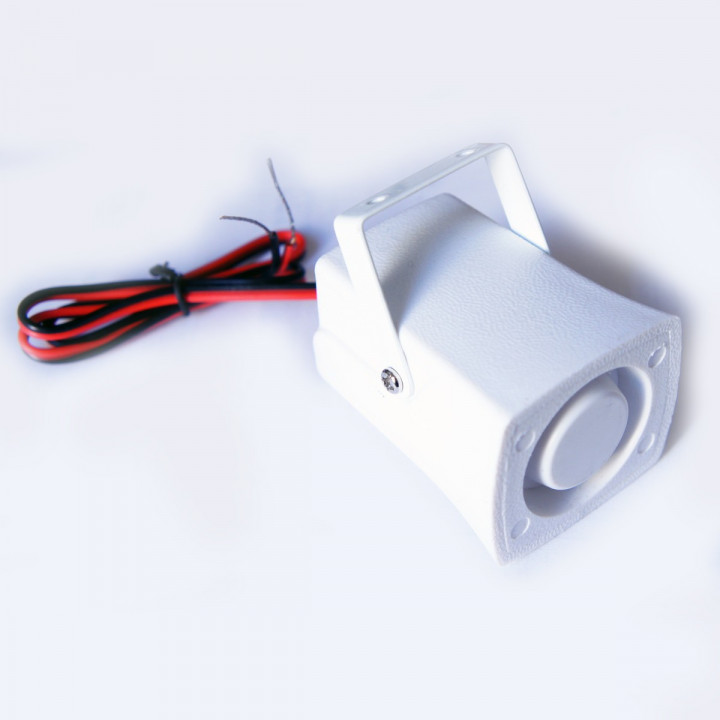 2 Electronic alarm siren 110db grey waterproof miniature siren, 12vdc 150ma alarm siren siren alarm sirens electronic acoustic c