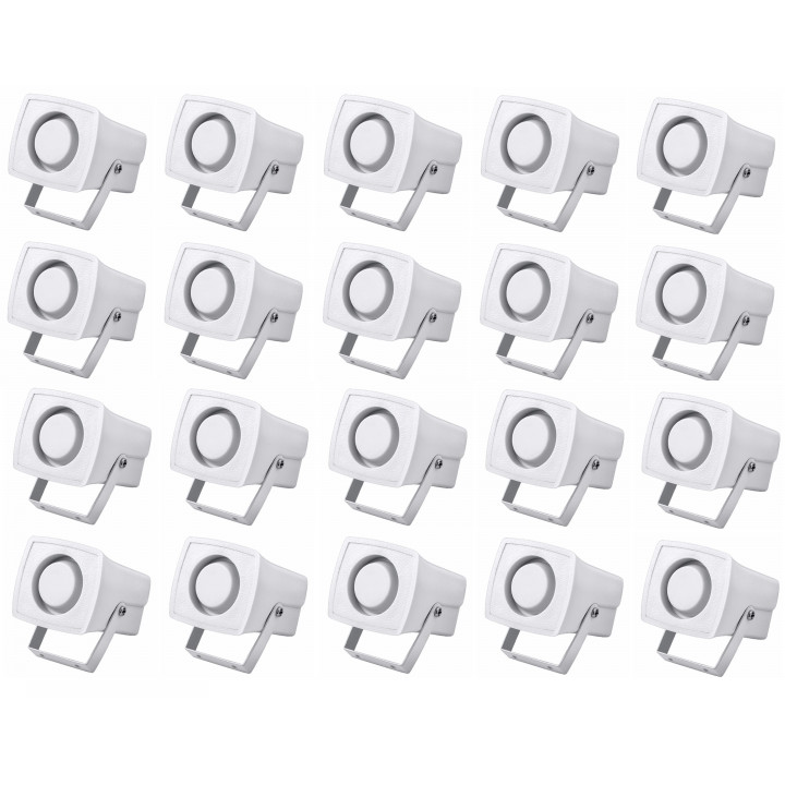 20 Minisirena elettronica stagna grigia 110db 12vcc 150ma 6v 7v 8v 9v 10v 11v 12v ms102 sv ps1 sistema allarme sonoro conrad - 2