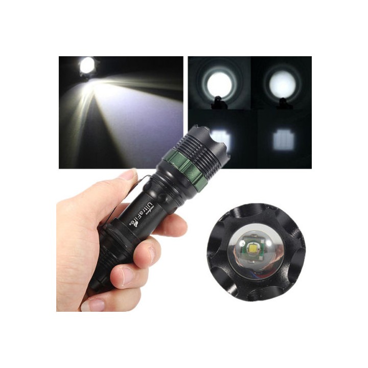600lm 3w led torcia elettrica stradale 3 modalità di illuminazione di alluminio del cree q5 zoom jr international - 5