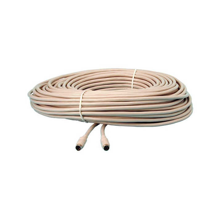Cable 40m mini din macho a mini din macho para camaras video cck, cckq cables contectores video vigilancia cable conexion jr int