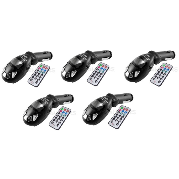 5 Fm transmitter mp3 radio transmitter wireless car remote key usb sd / mmc 9999 jr international - 2