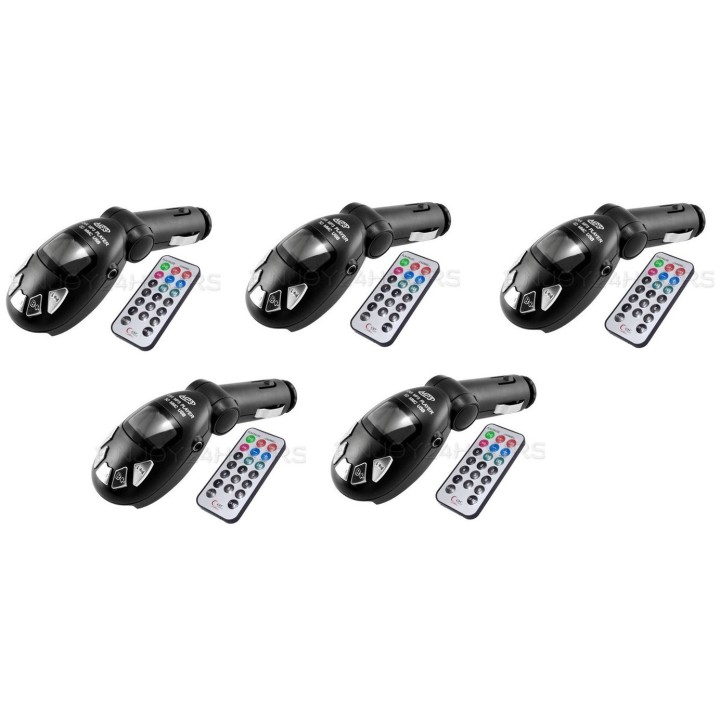 5 Fm transmitter mp3-funksender funk-kfz-remote-key-usb sd / mmc 9999 jr international - 2