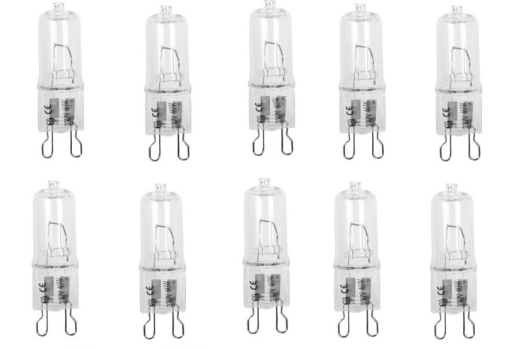 10 halogen bulb g9 40w 220v 230v 240v clear 2000h lamp light lighting energy economy jr international - 1