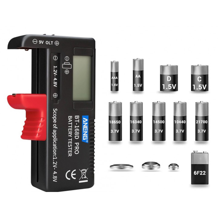 Universeller digitaler Batteriekapazitätstester BT-168D Prüfladungsanzeige Bateria Diy Elektronischer BT168D