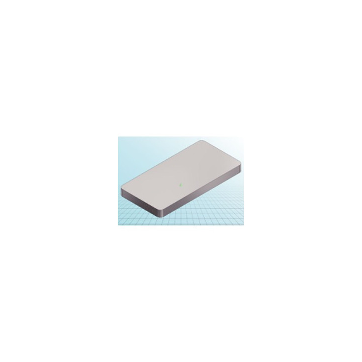 Caché extremo rectangular 40x80 negro-haapca n40x80 jr  international - 1