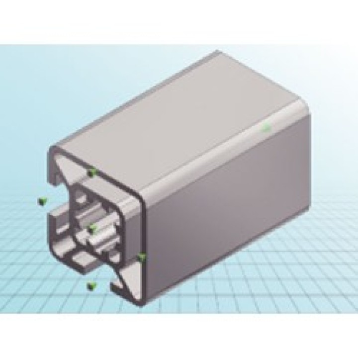 Alluminio profilo 30x30mm 2 piogge f/eq-1m tipo cen - 1