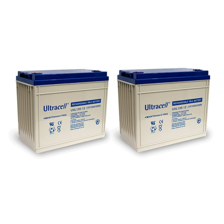 2 X Wiederaufladbare batterie 12v 134ah uxl134 12 wiederaufladbaren batterien wiederaufladbare ultracell - 1