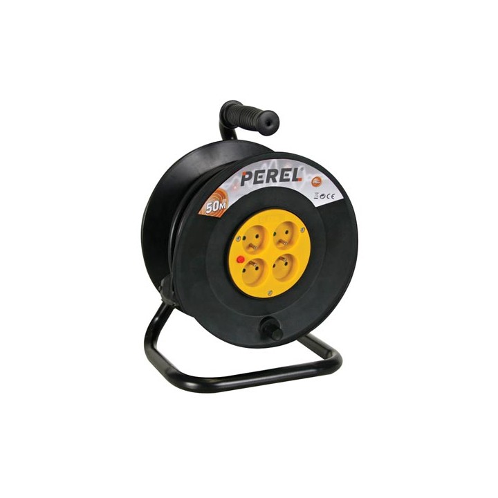 Dispenser prolunga avvolgicavo ecr50 svolgitore elettrico giardino 50m 3x1.5mm ² velleman - 1