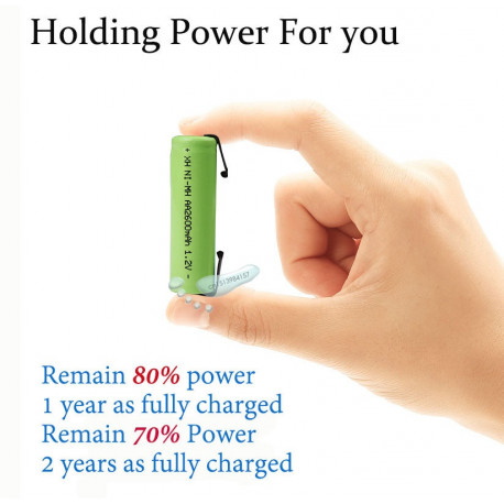 Batterie Rechargeable 2600mah Ni-mh onglet soudure rasoir électrique Philips brosse à dents torche