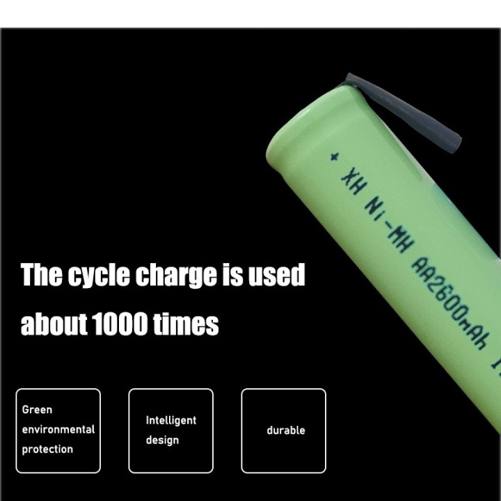Batterie Rechargeable 2600mah Ni-mh onglet soudure rasoir électrique Philips brosse à dents torche