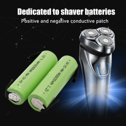 Batterie Rechargeable 2600mah Ni-mh onglet soudure rasoir électrique Philips brosse à dents torche