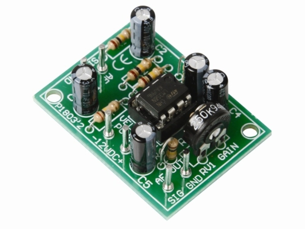 Mono preamplificatore modulo elettronica universale kit velleman k1803 sistema