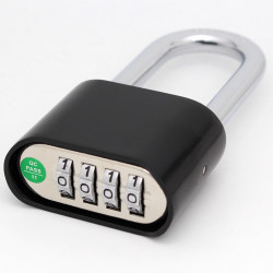 Cadenas etanche combinaison 50mm 4 chiffres code numero chiffre fermeture securisee antivol