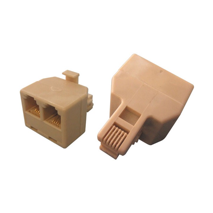 500 X Adapter rj12 buchse 2 rj12 6p2c buchse telephonischer adapter tcu2 adapter rj12 jr international - 1