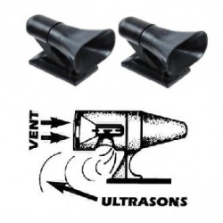 Whistle wind activated wildlife warning device for deer (pair of 2) nap zapper anti sleep alarm