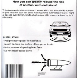 Whistle wind activated wildlife warning device for deer (pair of 2) nap zapper anti sleep alarm