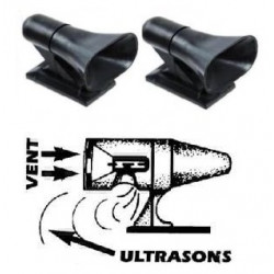 Whistle wind activated wildlife warning device for deer (pair of 2) nap zapper anti sleep alarm