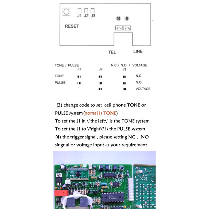 Telephone alarm transmitter with 4 numbers 1 message alarm transmission telephone alarm automatic telephone dialer phone dialer