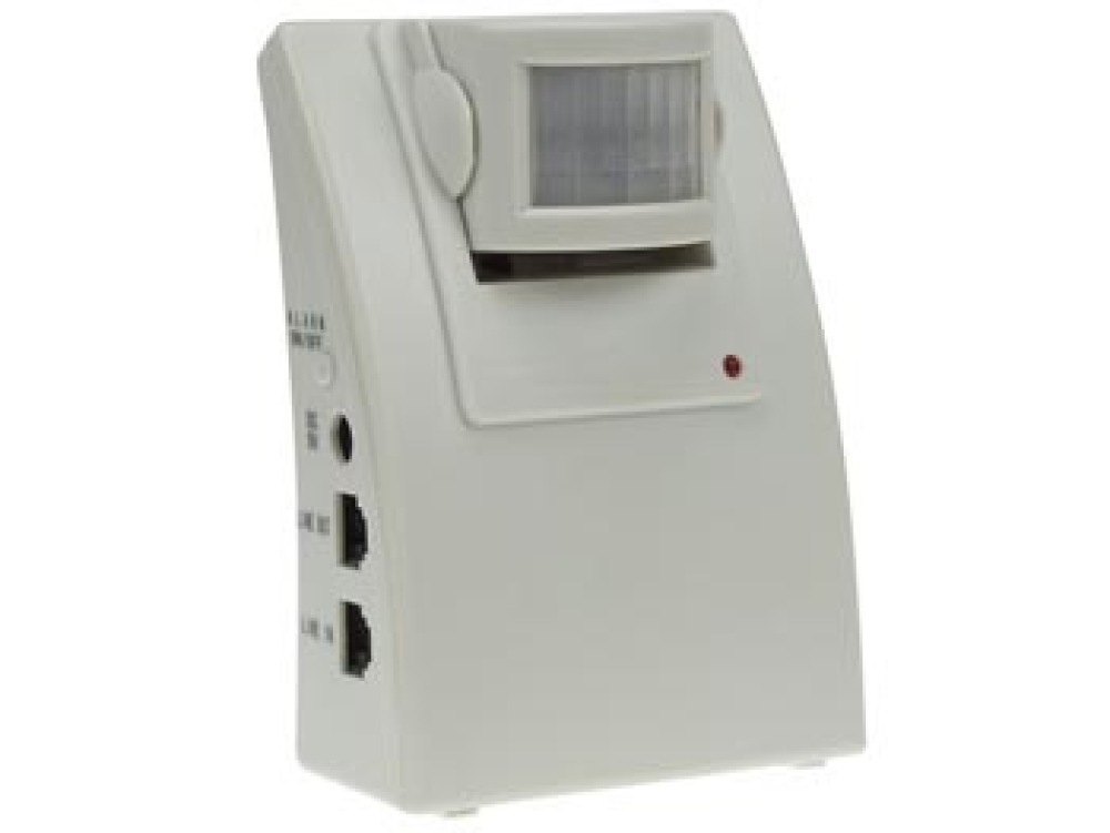 Auto dialing security system with pir sensor