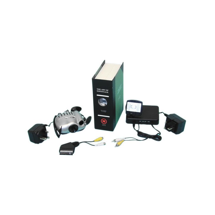 Camera colour camera wireless video surveillance hided camera in a wrong book spy spy jr international - 1
