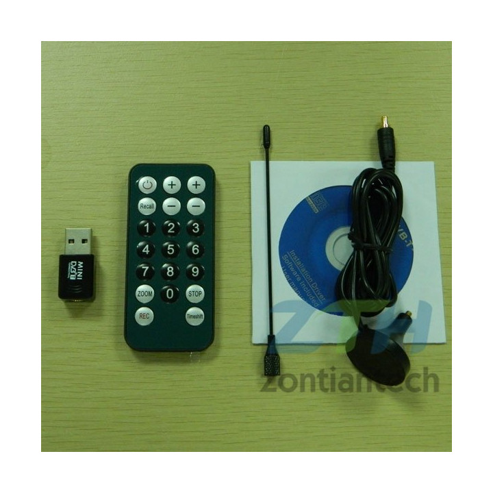 Dtt reception terminal usb receiver decoder dvb television remote antenna srt-7 jr international - 5