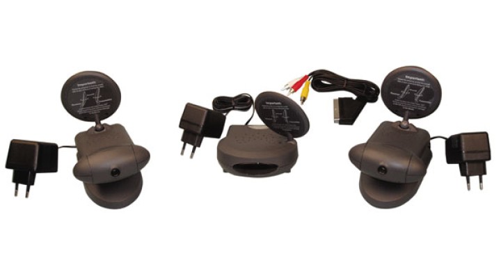 Pack 2 drahtlose kamera farbe+ videoempfanger 2.4ghz 4 kanale avmod10 videouberwachung jr international - 1