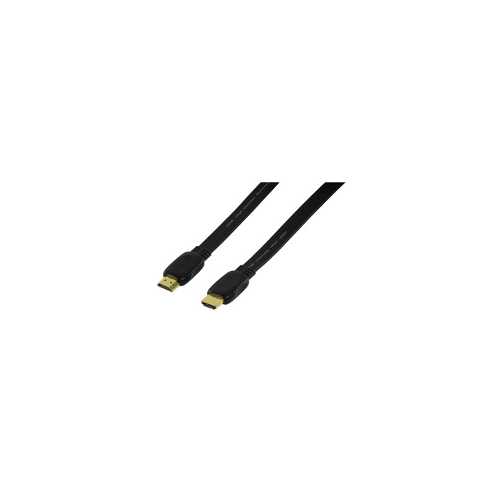 Cable de alta velocidad de ethernet plana hdmi cable 10m-placa de oro masculina 5504-10 masculina konig - 1