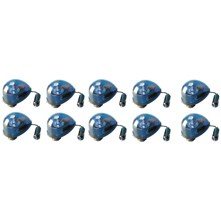 Gyrophare bleu ventouse 12v 5w haa65b girophare rotatif eclairage lumiere feu tournant electrique