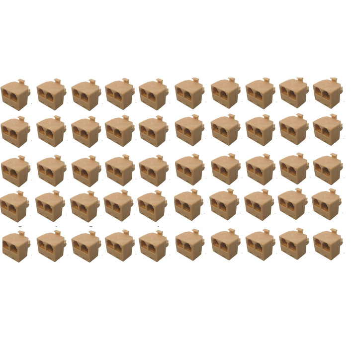 10 X Adapter rj12 buchse 2 rj12 6p2c buchse telephonischer adapter tcu2 telephonischer adapter rj12